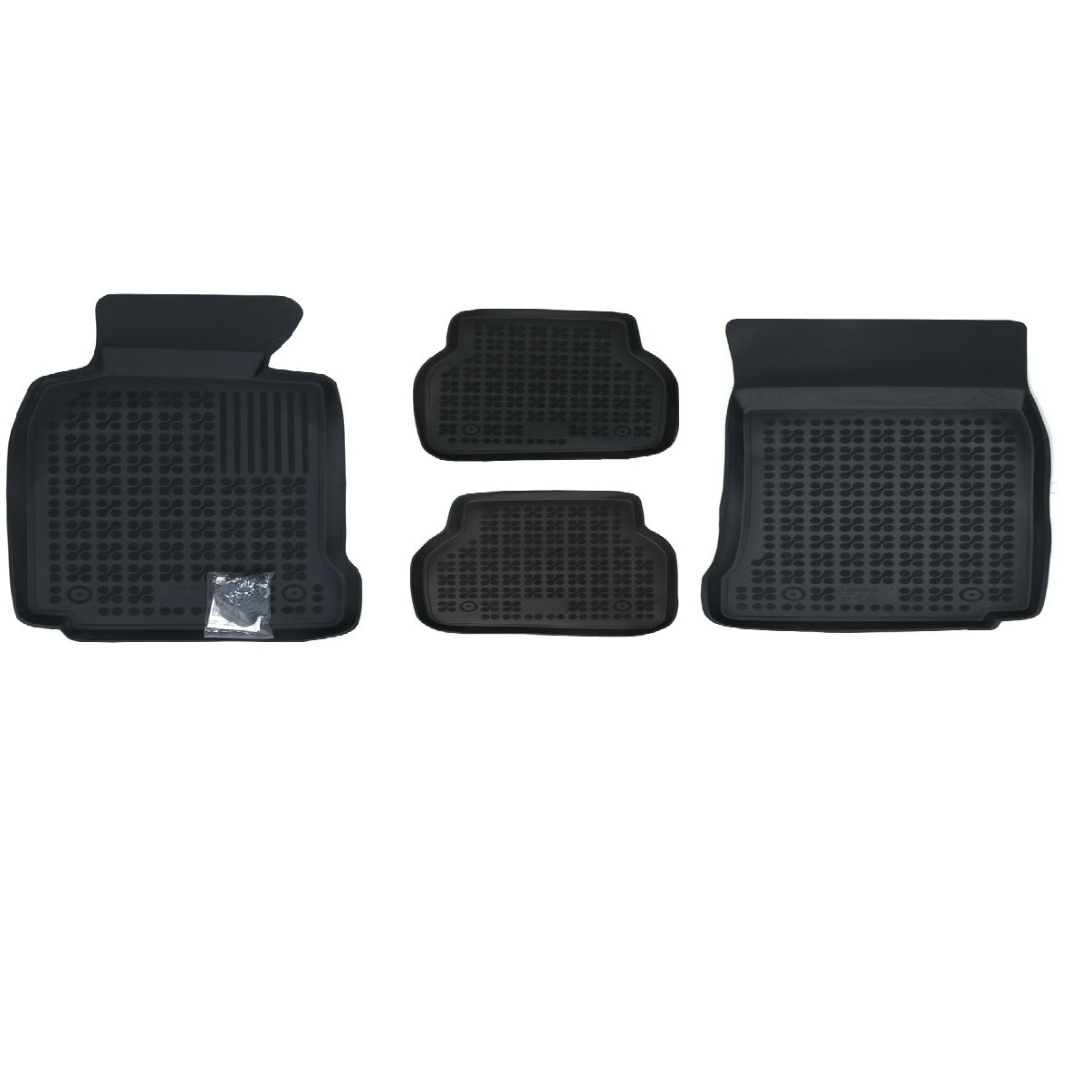 Set 4 covorase interior cauciuc stil tavita MAGSTAR LUX dedicate, compatibile cu BMW Seria 5 (E39) 1996-2003, Negru