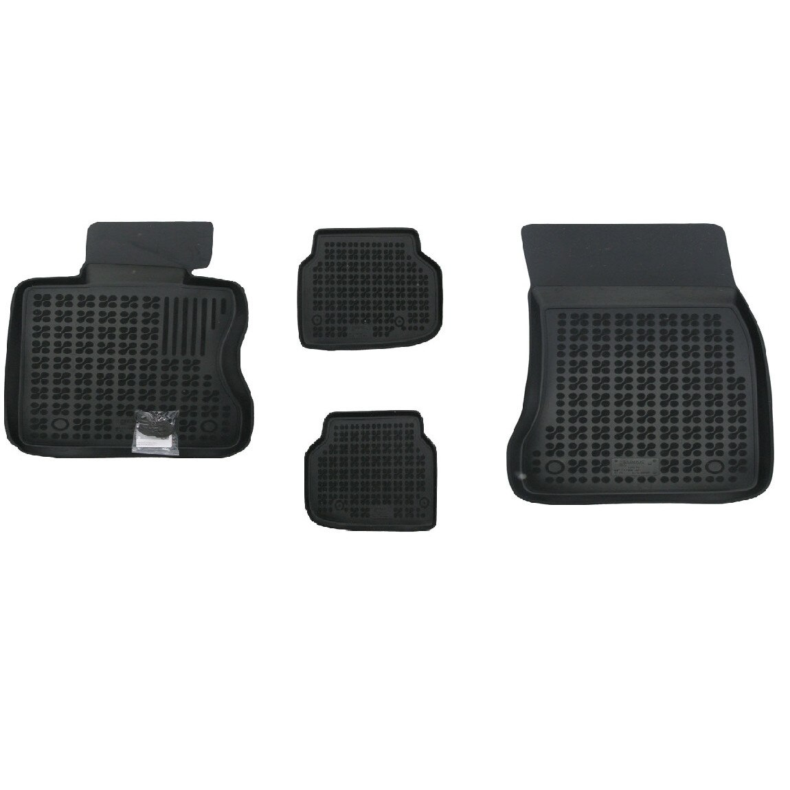 Set 4 covorase interior cauciuc stil tavita MAGSTAR LUX dedicate, compatibile cu BMW Seria 7 F01 2008-2015, Negru