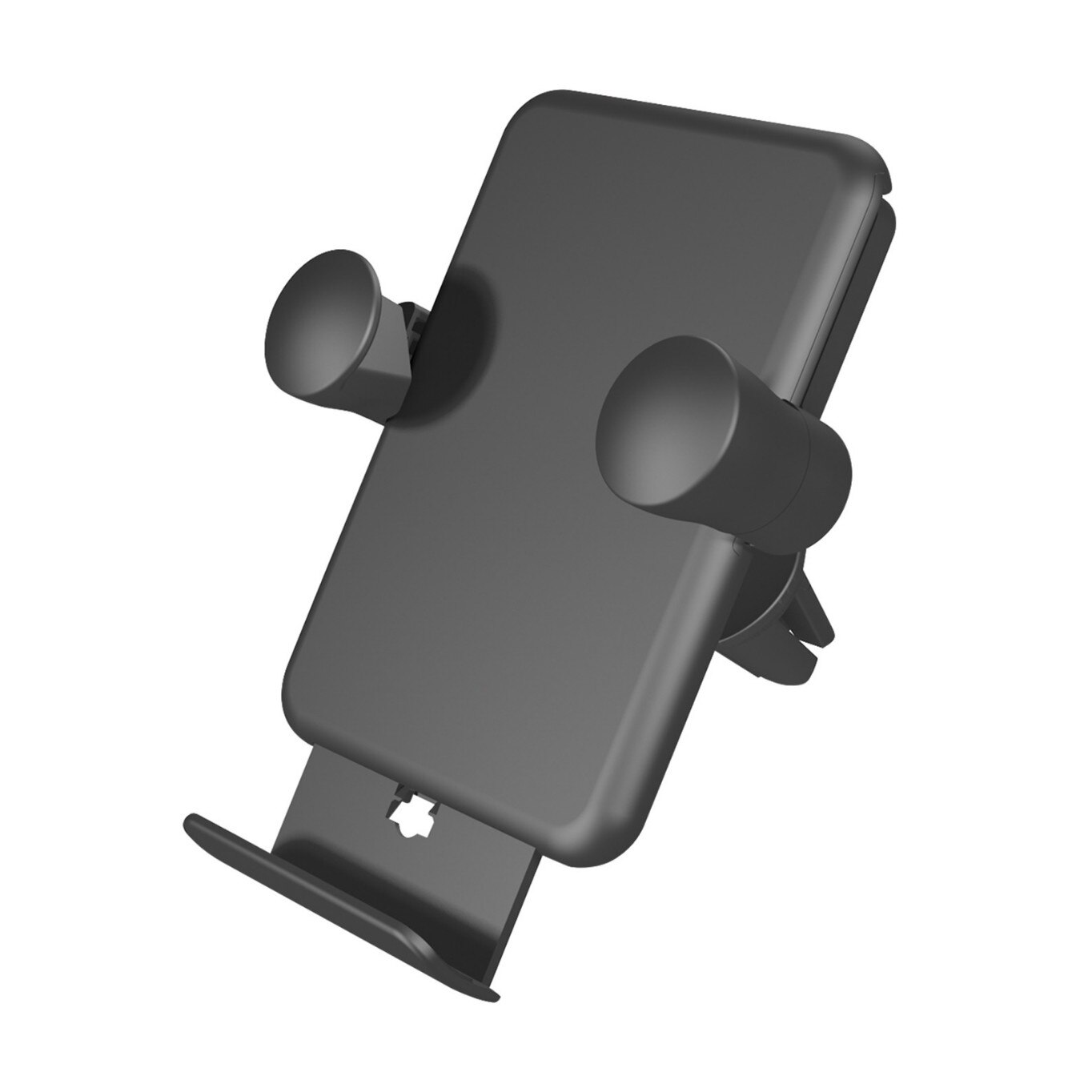 Incarcator Auto Wireless ZENS, cu prindere in grila de ventilatie, Black