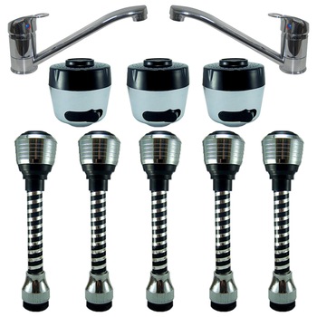 Pachet - 5 x Perlator cu prelungitor flexibil baterie sanitara + 2 x Baterie bucatarie + 3 x Perlator reglabil baterie sanitara reglabil Pachet - 5 x Perlator cu prelungitor flexibil baterie sanitara + 2 x Baterie bucatarie + 3 x Perlator reglabil baterie sanitara reglabil