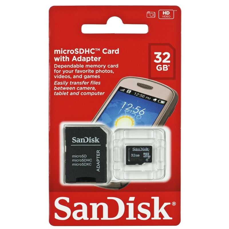 Card De Memorie Microsdxc Cu Adaptor Sd Sandisk Class 4 32 Gb Emag Ro