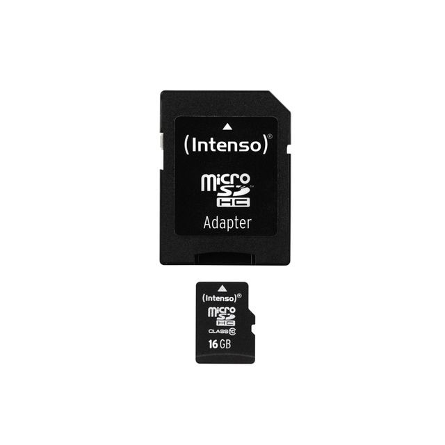 Card de memorie Intenso Micro SDHC 16gb Class10 + Adaptor