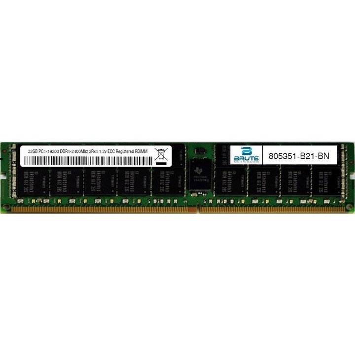 HPE 32GB (1 x 32GB) Dual Rank x4 DDR4-2400 CAS-17-17-17 Комплект регистрирана памет