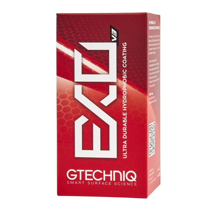 Tratament ceramic hidrofob Gtechniq, EXO Ultra Durable Hydrophobic Coating, 30ml