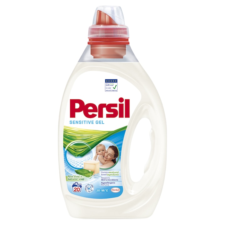 Detergent lichid Persil Sensitive Gel, 20 spalari, 1L