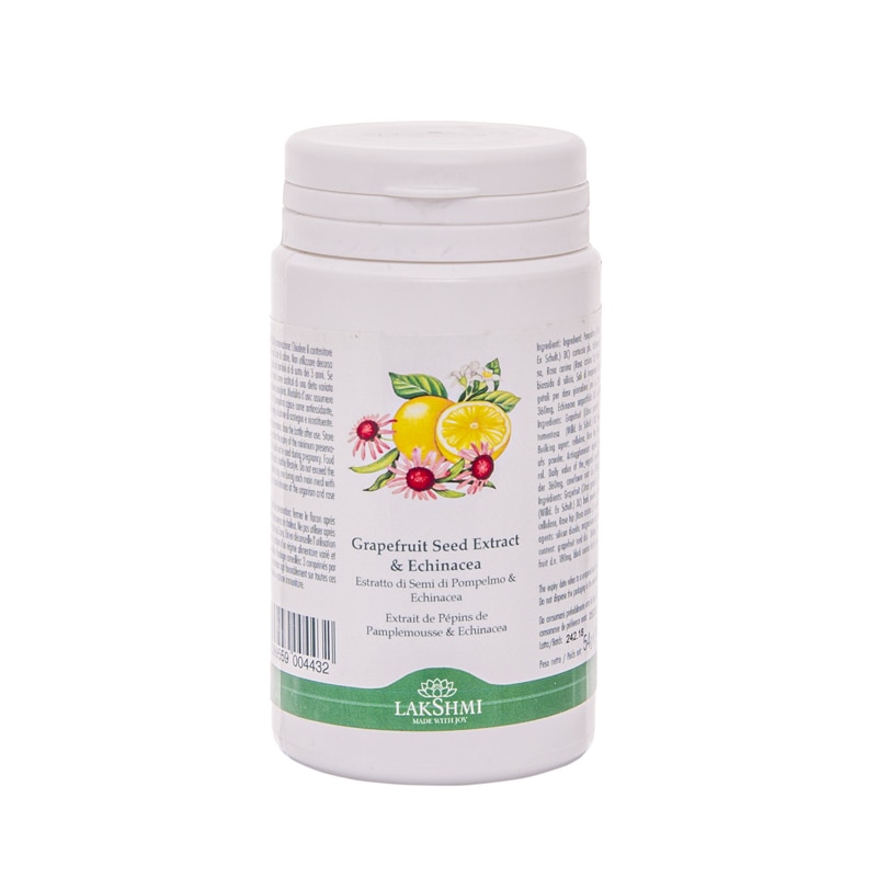Extract de seminte de grapefruit si echinacea , Lakshmi, 90 capsule vegetale, 600mg
