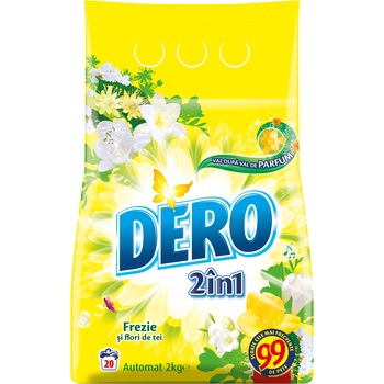 Detergent automat Dero Frezie si Flori de tei , 2 kg Detergent automat Dero Frezie si Flori de tei , 2 kg