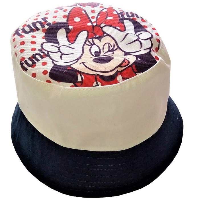 Palarie Minnie albastru, 52 cm, Alb/Albastru