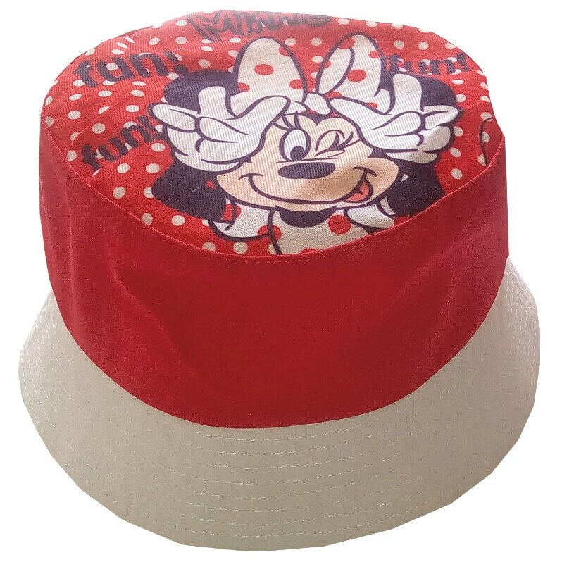 Palarie Minnie Mouse, Rosu, Alb/Rosu, 52 cm