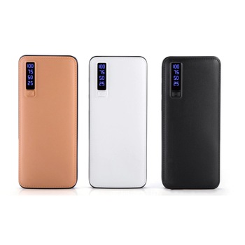 Baterie externa 20 000 mAh, 2x USB, cablu microUSB, imitatie piele Baterie externa 20 000 mAh, 2x USB, cablu microUSB, imitatie piele