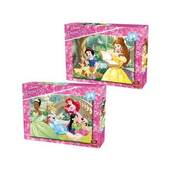 Puzzle King Disney Princess 24 piese Puzzle King Disney Princess 24 piese