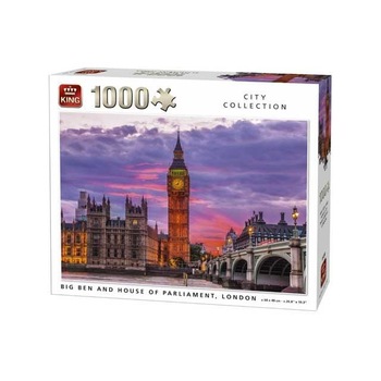 Puzzle King Big Ben si Parlamentul, Londra 1000 piese Puzzle King Big Ben si Parlamentul, Londra 1000 piese