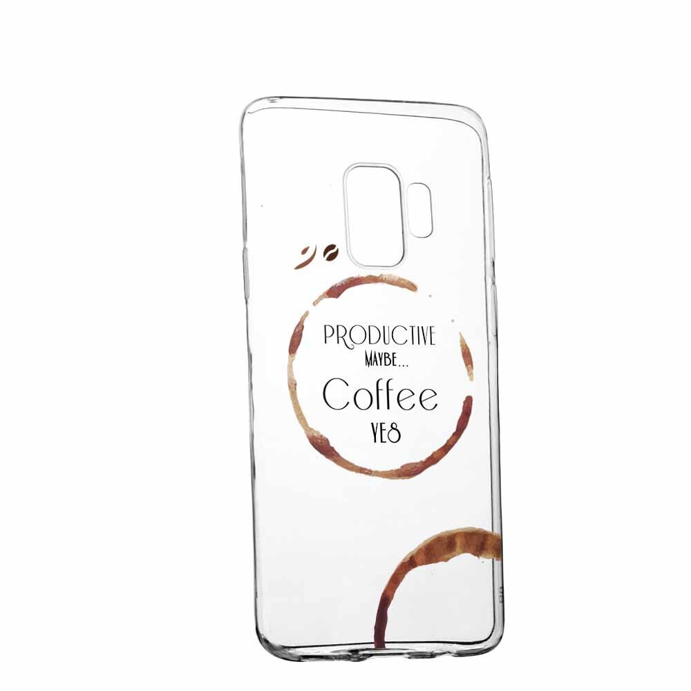 Husa Silicon, Transparent, Slim, Coffee, LG G7
