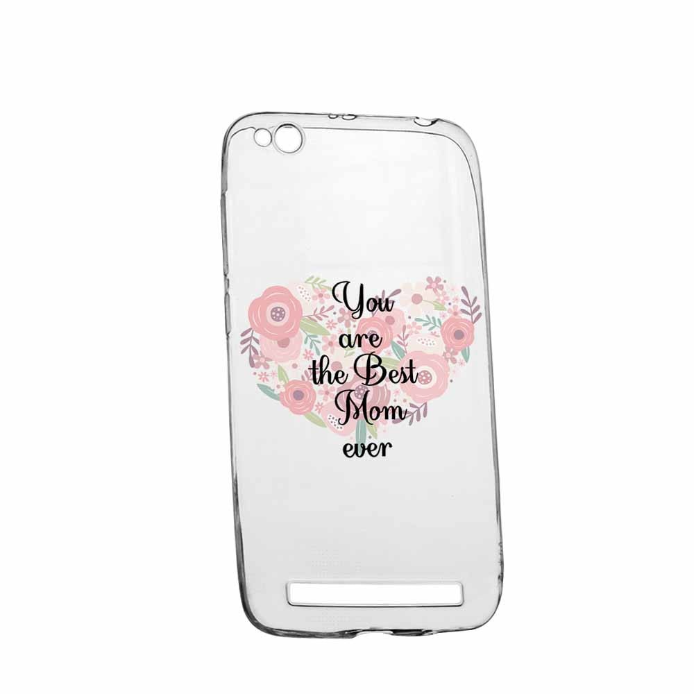 Husa Silicon, Transparent, Slim, Best Mom Ever, Xiaomi Redmi 4A