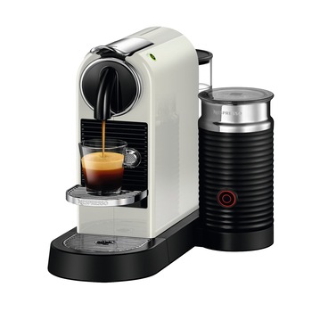Espressor Nespresso CitiZ & Milk White D122-EU-WH-NE, 19 bari, 1720 W, 1 l, Alb + 14 capsule cadou Espressor Nespresso CitiZ & Milk White D122-EU-WH-NE, 19 bari, 1720 W, 1 l, Alb + 14 capsule cadou