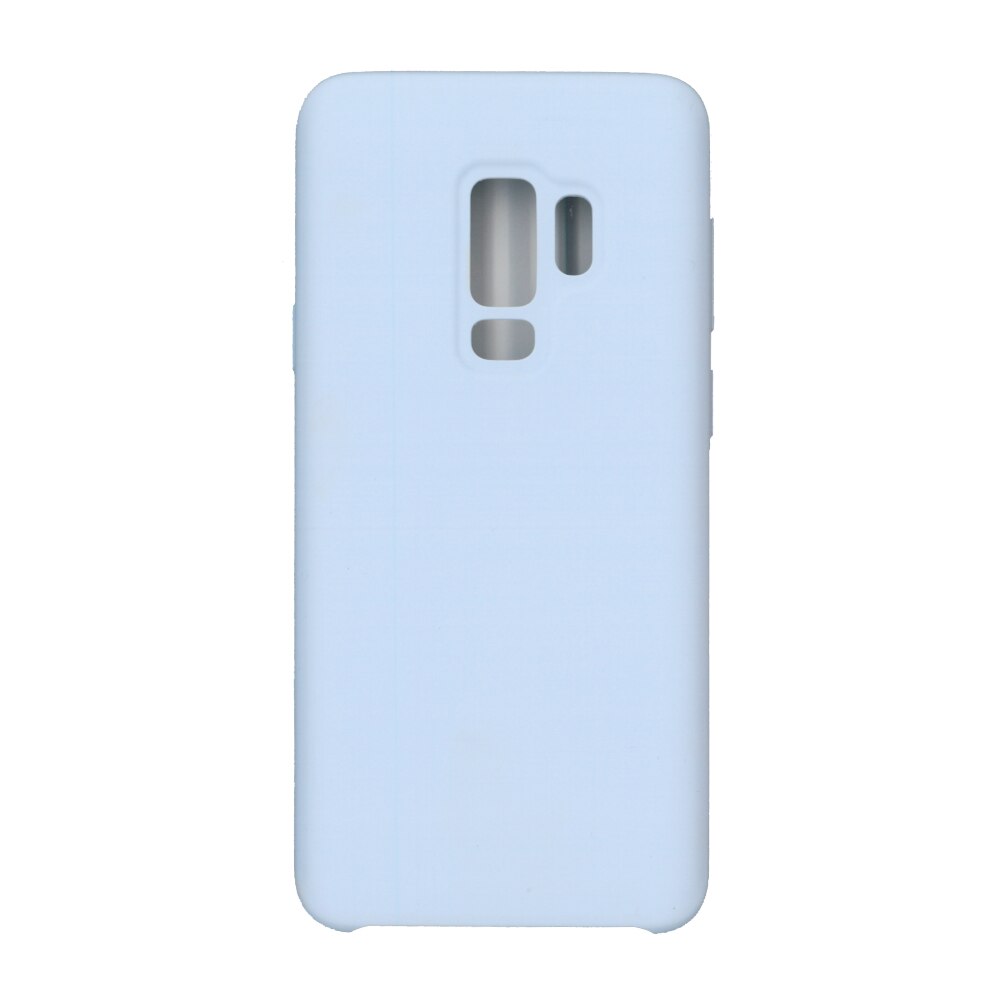 Husa din silicon mat cu interior de microfibra, EuroCell, pentru Samsung Galaxy S9 Plus, bleu