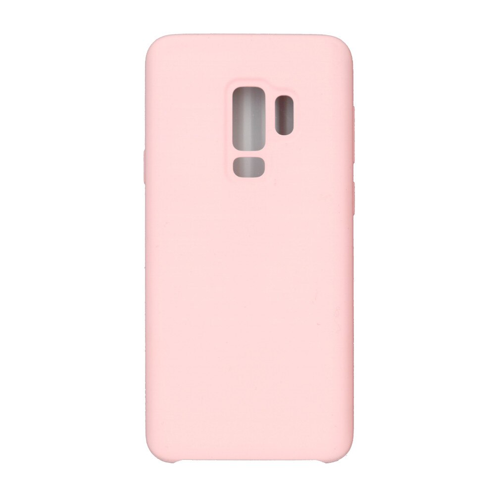 Husa din silicon mat cu interior de microfibra, EuroCell, pentru Samsung Galaxy S9 Plus, roz