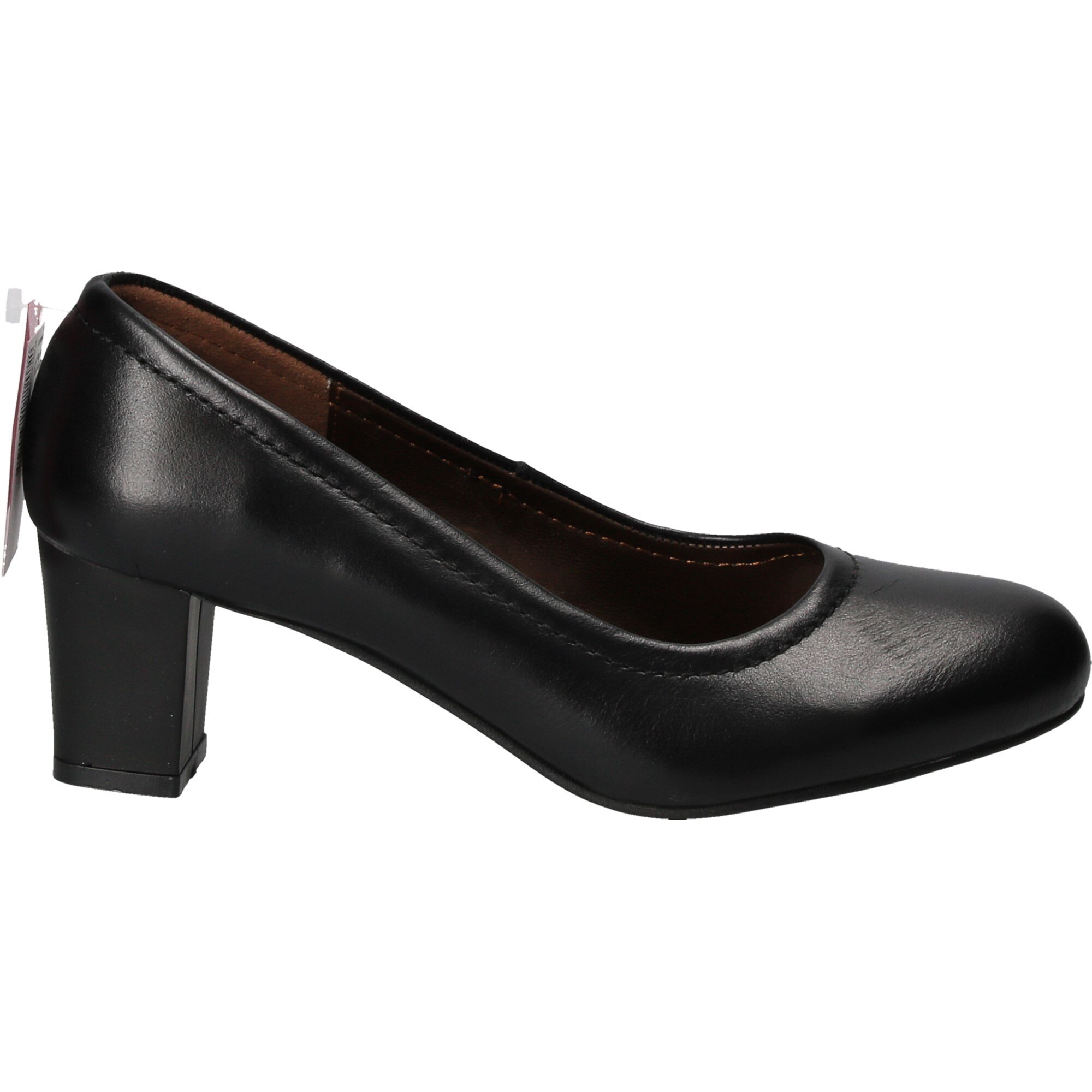 Pantofi eleganti din piele naturala,cu toc,Da Vinci, , Negru ,Marimea 37