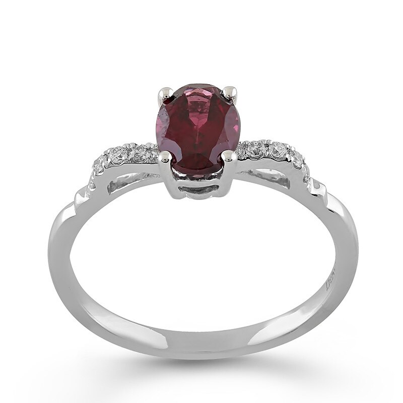 Inel Deruvo Aur 18k Diamante, Rodolit, 51 R30035-W