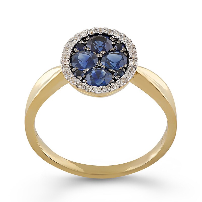Inel Deruvo Aur 18k Diamante, Safire, 53 R31715-Y