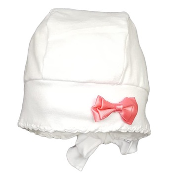 Palarie de vara Mic Pitic cu floare rosie, Alb, 44 cm Palarie de vara Mic Pitic cu floare rosie, Alb, 44 cm