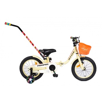 Bicicleta cu maner Byox Freespirit Crem 14 inch Bicicleta cu maner Byox Freespirit Crem 14 inch