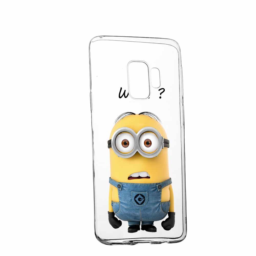 Husa Silicon, Transparent, Slim, Minion Whaaat?, Huawei MATE 9
