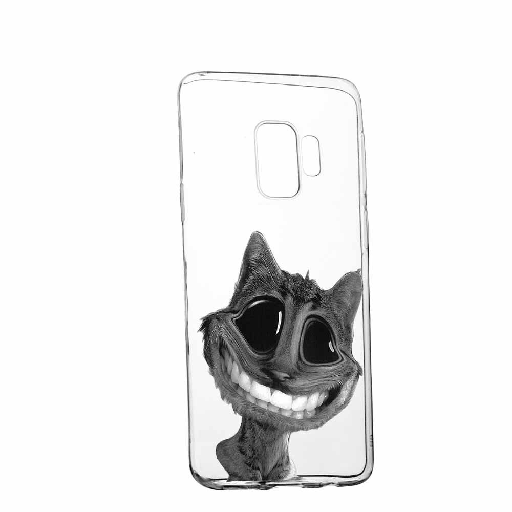 Husa Silicon, Transparent, Slim, Crazy Cat, Huawei MATE 9