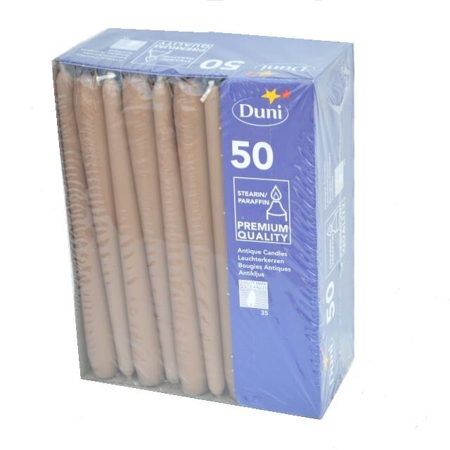 Lumanari Duni Antique, Maro, 25 cm, ardere de 7,5 h, 50 buc