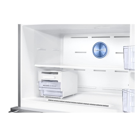Frigider cu doua usi Samsung RT58K7105SL/EO, 583 l, Clasa F, No Frost, Compresor Digital Inverter, Dozator de apa, H 180 cm, Inox
