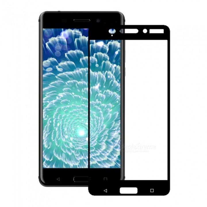 Стъклен протектор Tempered Glass Full Face за Nokia 3.1 2018 , Черен