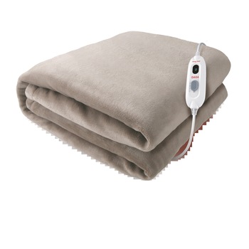 Patura electrica Daga SOFTY PLUS - 3757. 120 W, 3 trepte de putere, conexiune detasabila, oprire automata dupa 3 ore de functionare , dimensiune: 180 x 140 cm , lavabila ,textil flece reversibil,se poate utiliza ca si cuvertura,protectie supraincalzire. Patura electrica Daga SOFTY PLUS - 3757. 120 W, 3 trepte de putere, conexiune detasabila, oprire automata dupa 3 ore de functionare , dimensiune: 180 x 140 cm , lavabila ,textil flece reversibil,se poate utiliza ca si cuvertura,protectie supraincalzire.