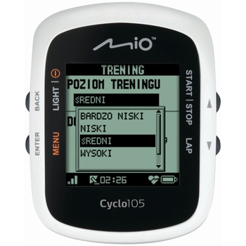 Computer de bicicleta cu GPS Mio Cyclo 105, diagonala 1.8 Computer de bicicleta cu GPS Mio Cyclo 105, diagonala 1.8
