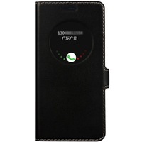 Husa Flip pentru Lenovo ZUK Z2, piele naturala, negru