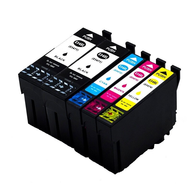 T3471 Set 5 Cartuse GraphiteK premium compatibile Epson T3471/T3472/T3473/T3474 WorkForce Pro WF-3725DWF/3720DWF