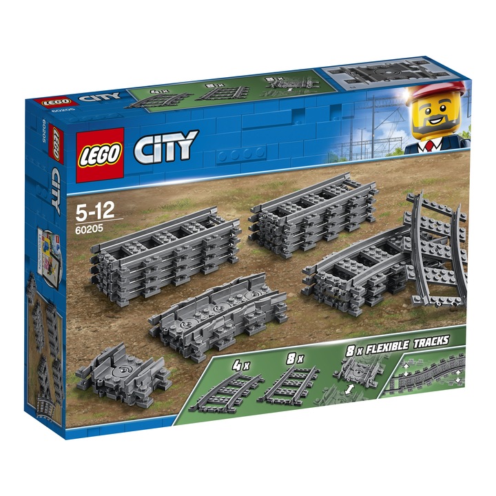 LEGO® City 60205 - Релси, 20 части