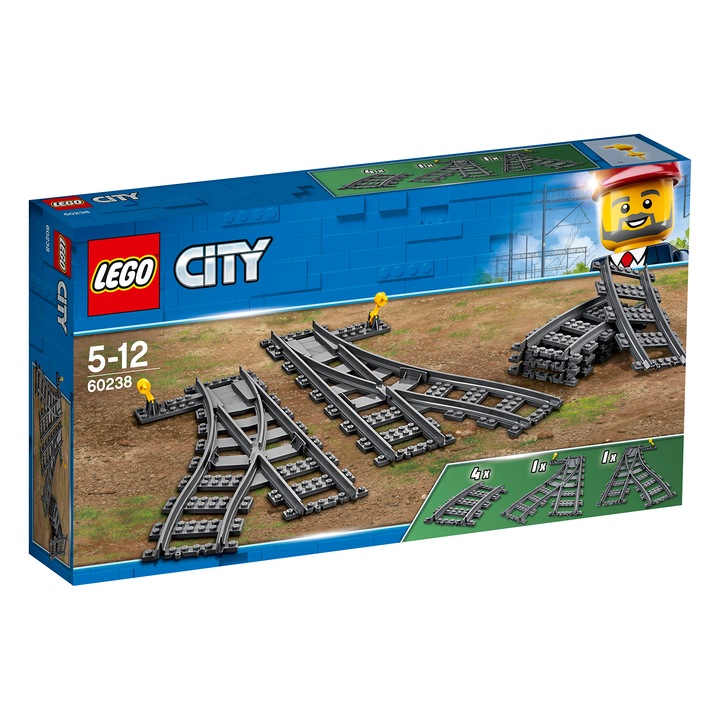 LEGO® City Релси и стрелки 60238, 8 части