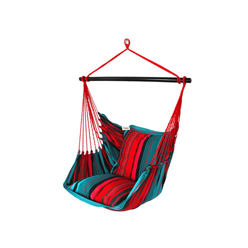 Scaun agatat wHAMAKu HC10, Bumbac, Rosu/Albastru