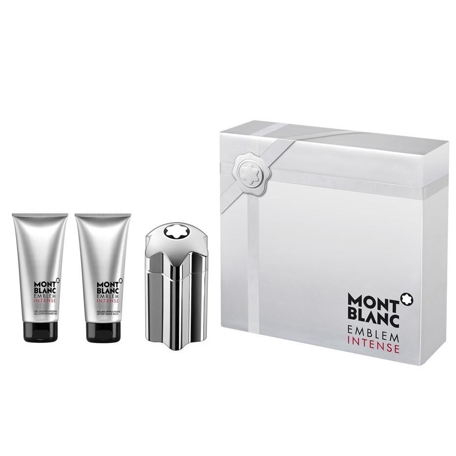 Set Mont Blanc Emblem Intense, Barbati: Apa de Toaleta, 100 ml + Gel de dus, 100 ml, After shave balsam, 100 ml