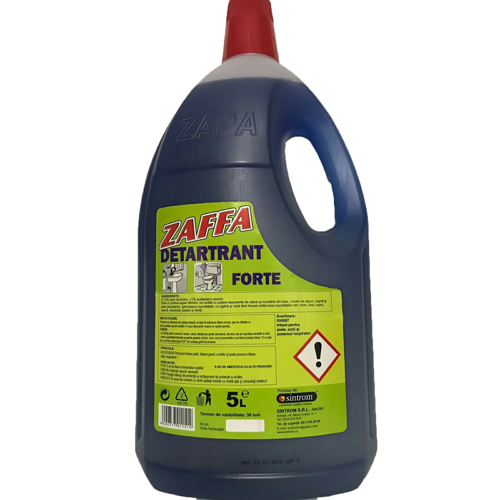 Detartrant forte Zaffa 5L