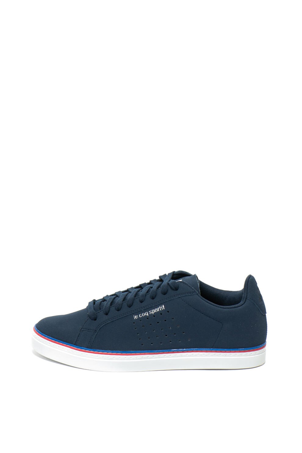 Le Coq Sportif, Pantofi sport cu logo Courtace, Bleumarin, 44