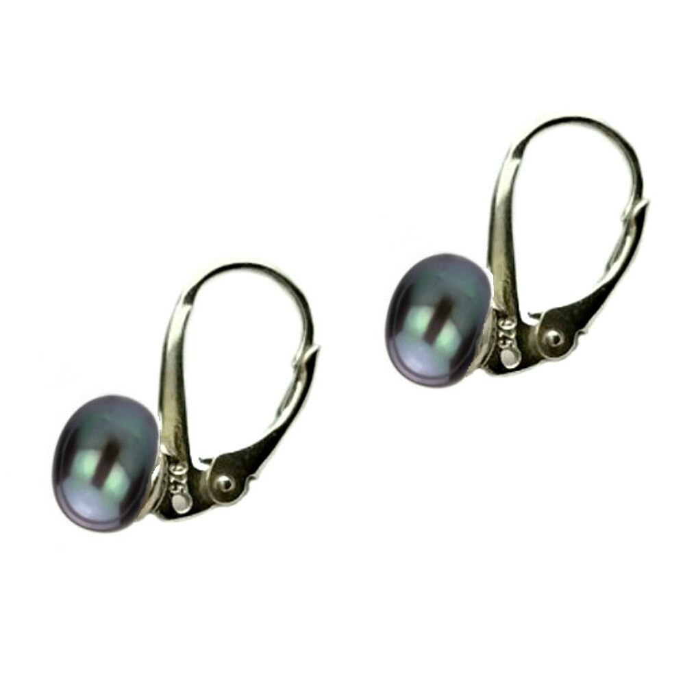 Cercei Clasic Black Pearl