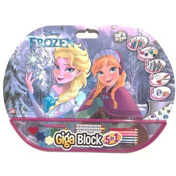 Set creativ Giga Block 5 in 1 Frozen Set creativ Giga Block 5 in 1 Frozen