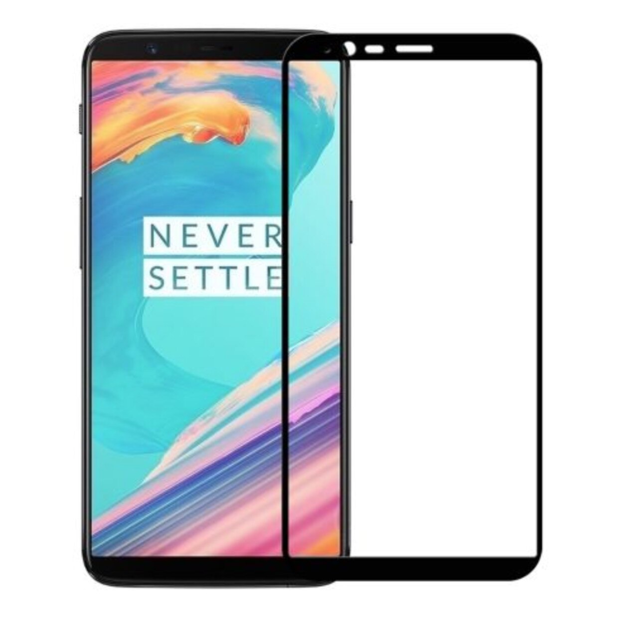 Folie protectie de sticla 9H pentru Oneplus 5, negru, BBL326