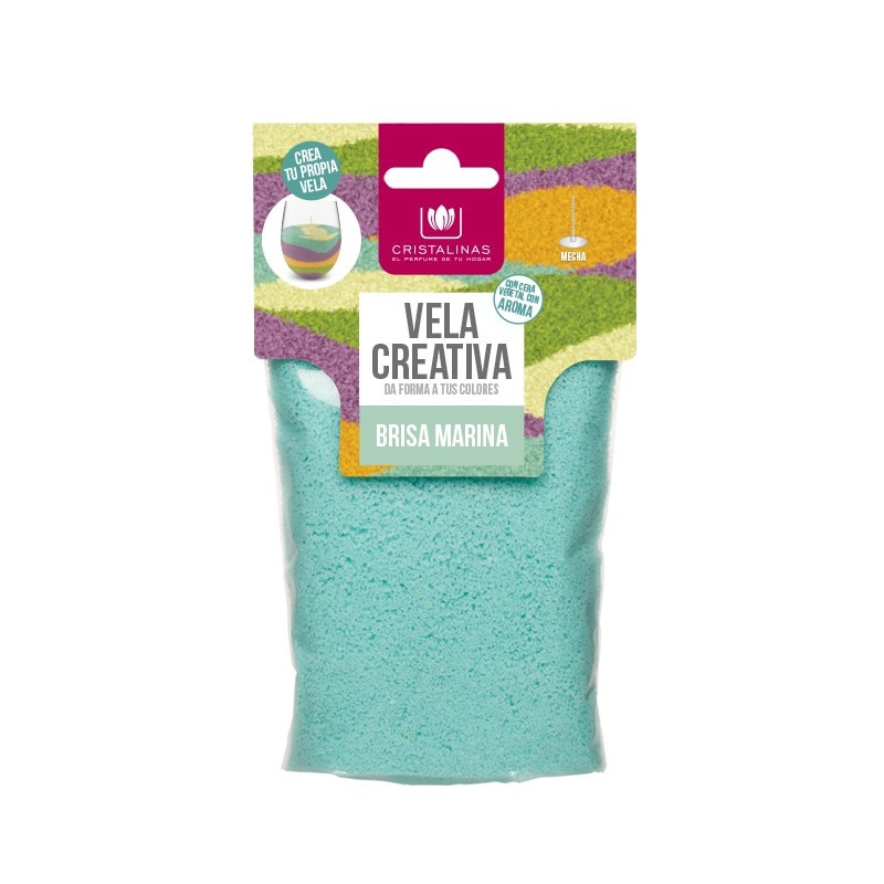 Rezerva lumanare creativa Albastru - briza marina 175 gr