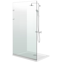 paravan dus 90x195 cm aqua elegance tratament enduro clean cleme fixare inox sticla clara imagen 56_0_
0
