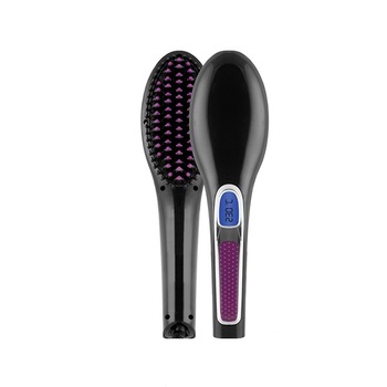 Perie electrica de indreptat parul InnovaGoods, afisaj LED, 220W, Negru Perie electrica de indreptat parul InnovaGoods, afisaj LED, 220W, Negru