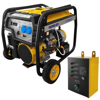 Generator curent, Stager FD 6500E, 5.5 KW, Automatizat, motor 13 CP, AVR automat, pornire din buton, automatizare inclusa Generator curent, Stager FD 6500E, 5.5 KW, Automatizat, motor 13 CP, AVR automat, pornire din buton, automatizare inclusa