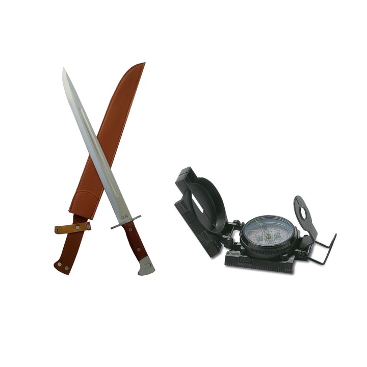 Пакет, състоящ се от AK 47 CCCP Bayonet 50 cm и метален военен компас WRG Compass B3