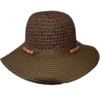 Palarie realizata din material subtire, de vara, D&J Exclusive, Maro inchis, Universala Palarie realizata din material subtire, de vara, D&J Exclusive, Maro inchis, Universala